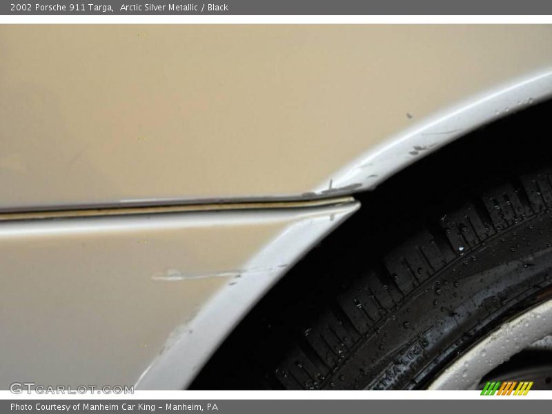Arctic Silver Metallic / Black 2002 Porsche 911 Targa