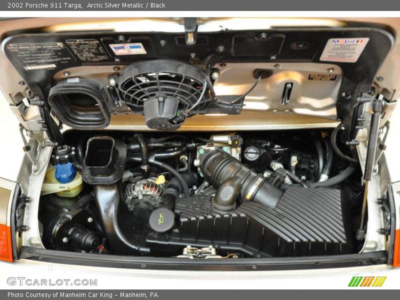 Arctic Silver Metallic / Black 2002 Porsche 911 Targa