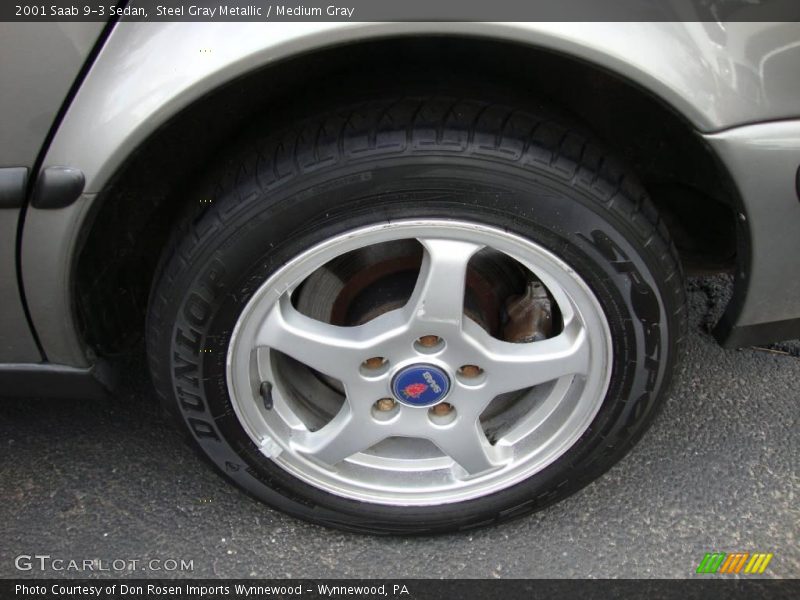 Steel Gray Metallic / Medium Gray 2001 Saab 9-3 Sedan