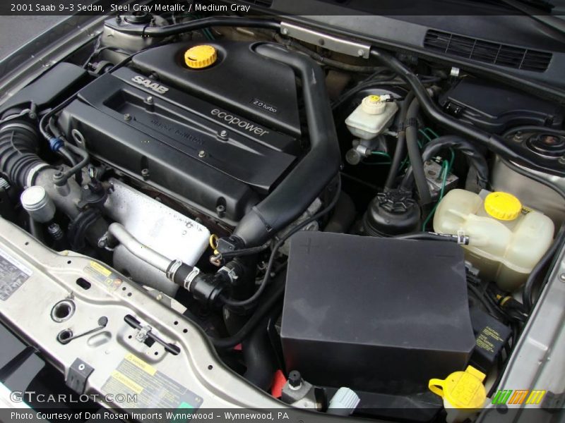 Steel Gray Metallic / Medium Gray 2001 Saab 9-3 Sedan