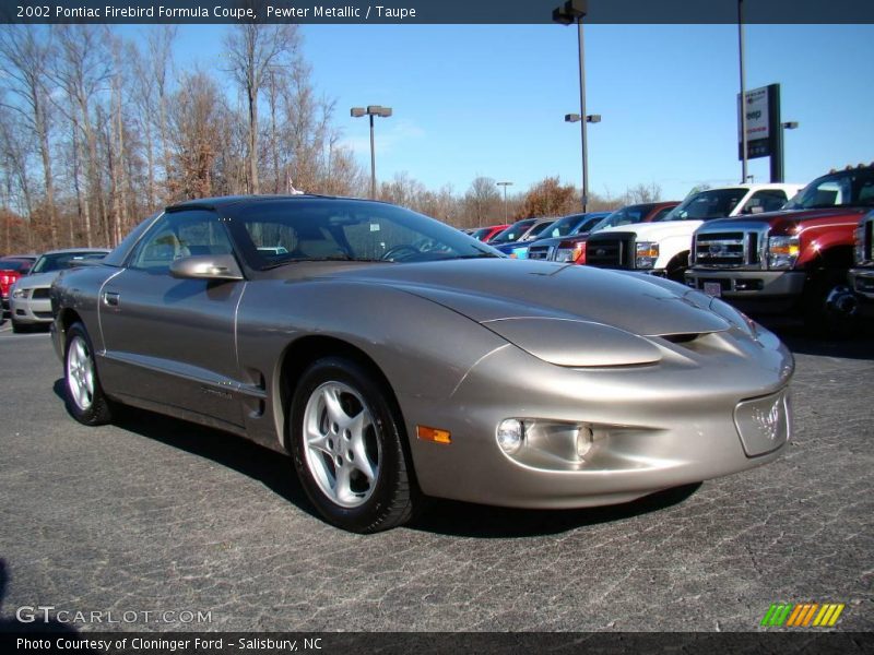 Pewter Metallic / Taupe 2002 Pontiac Firebird Formula Coupe