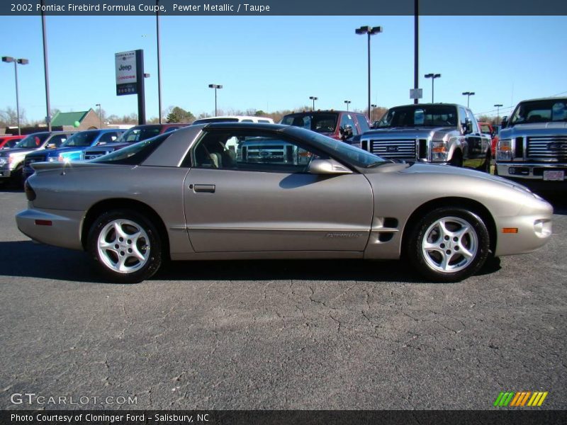 Pewter Metallic / Taupe 2002 Pontiac Firebird Formula Coupe