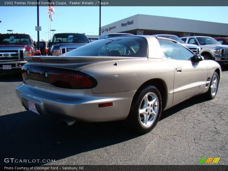 Pewter Metallic / Taupe 2002 Pontiac Firebird Formula Coupe