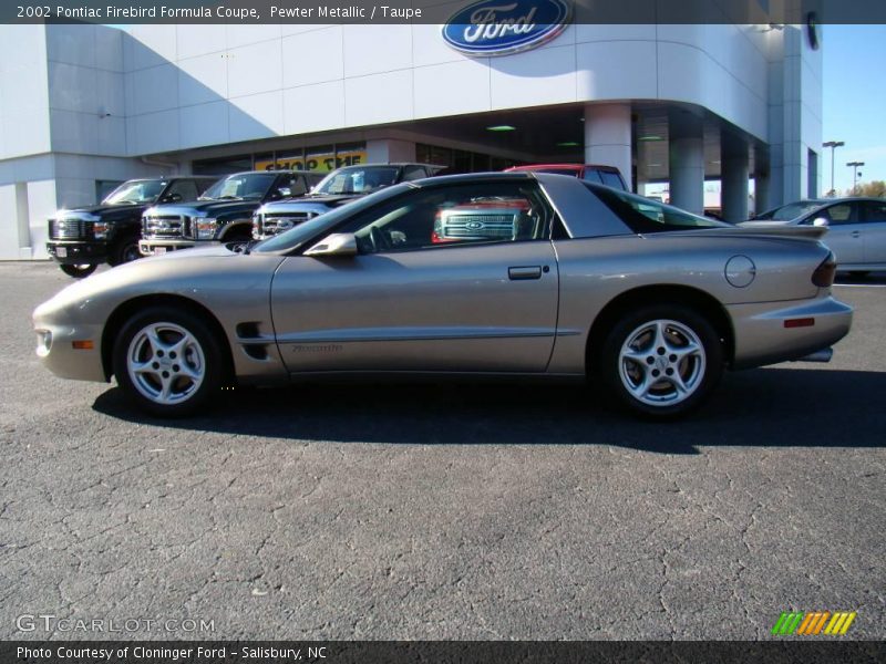 Pewter Metallic / Taupe 2002 Pontiac Firebird Formula Coupe