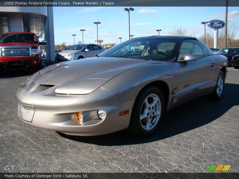Pewter Metallic / Taupe 2002 Pontiac Firebird Formula Coupe