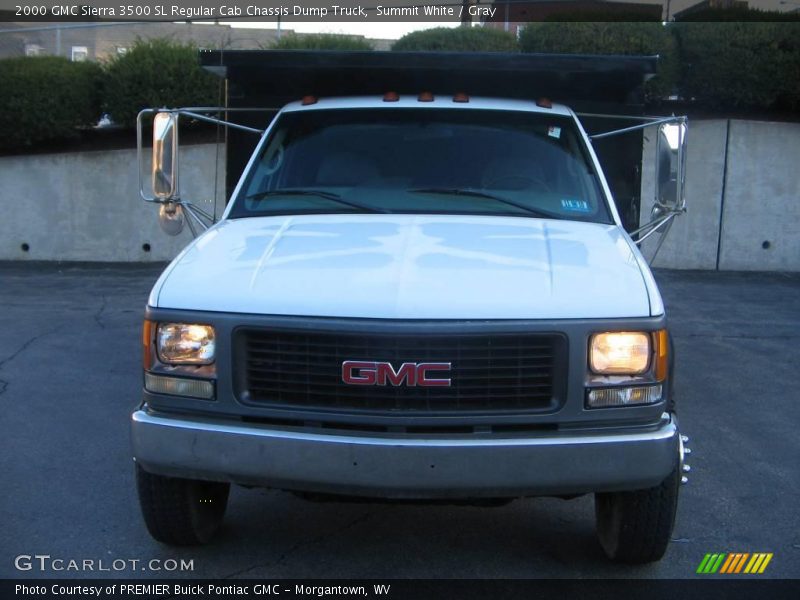 Summit White / Gray 2000 GMC Sierra 3500 SL Regular Cab Chassis Dump Truck