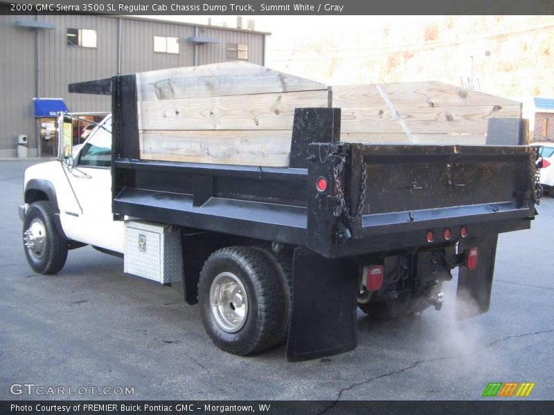 Summit White / Gray 2000 GMC Sierra 3500 SL Regular Cab Chassis Dump Truck