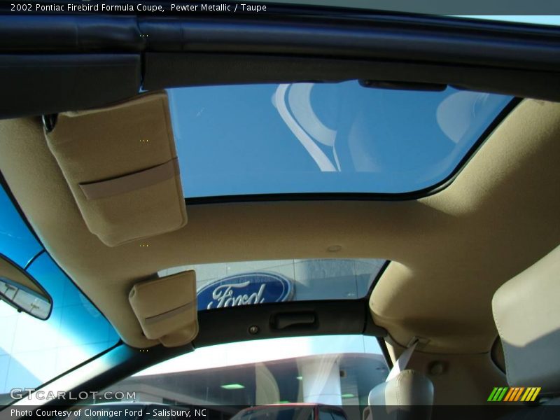 Pewter Metallic / Taupe 2002 Pontiac Firebird Formula Coupe