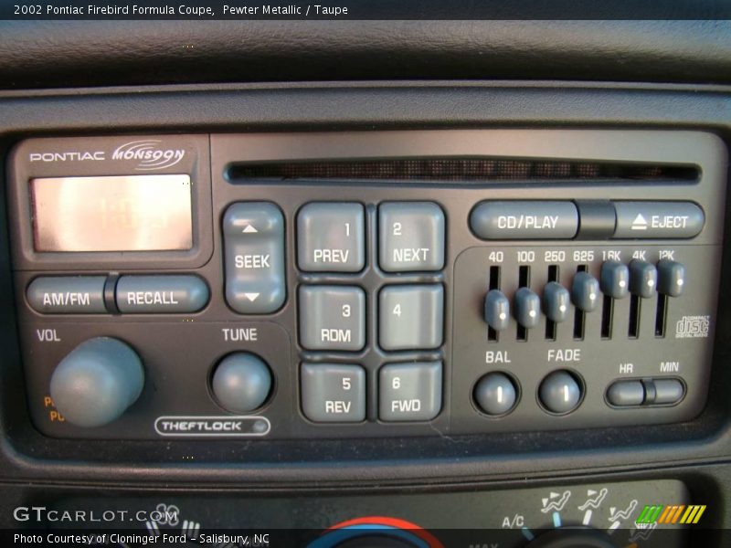 Pewter Metallic / Taupe 2002 Pontiac Firebird Formula Coupe