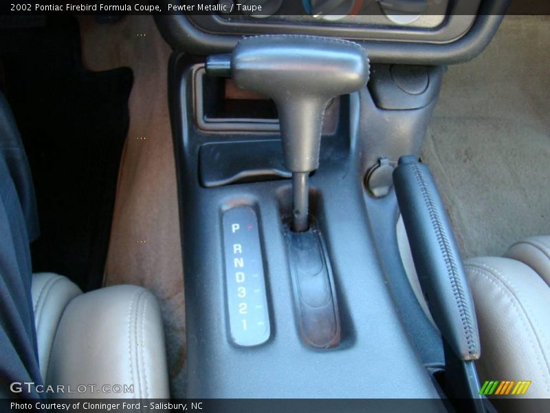 Pewter Metallic / Taupe 2002 Pontiac Firebird Formula Coupe