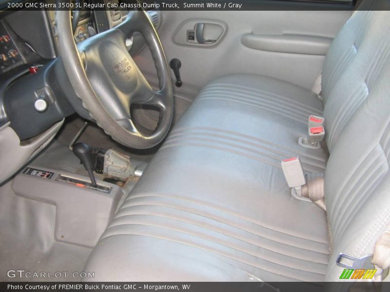 Summit White / Gray 2000 GMC Sierra 3500 SL Regular Cab Chassis Dump Truck