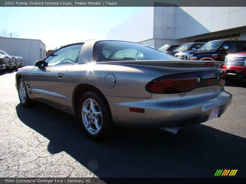 Pewter Metallic / Taupe 2002 Pontiac Firebird Formula Coupe