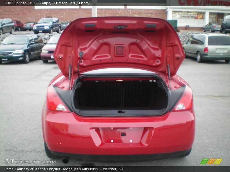 Crimson Red / Ebony 2007 Pontiac G6 GT Coupe