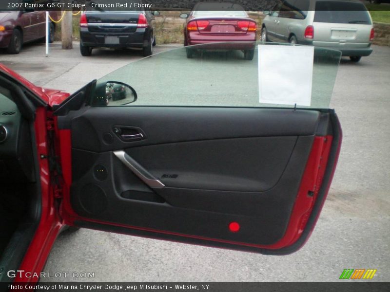 Crimson Red / Ebony 2007 Pontiac G6 GT Coupe