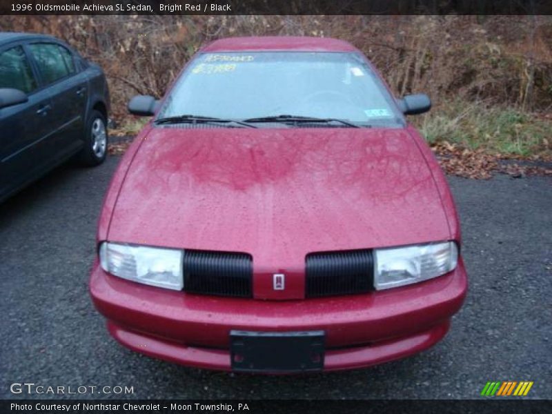 Bright Red / Black 1996 Oldsmobile Achieva SL Sedan