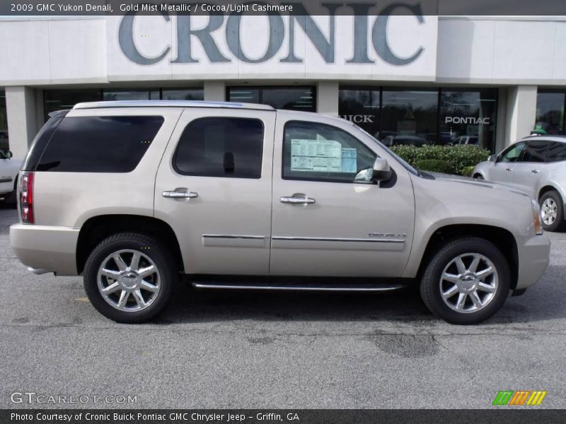 Gold Mist Metallic / Cocoa/Light Cashmere 2009 GMC Yukon Denali