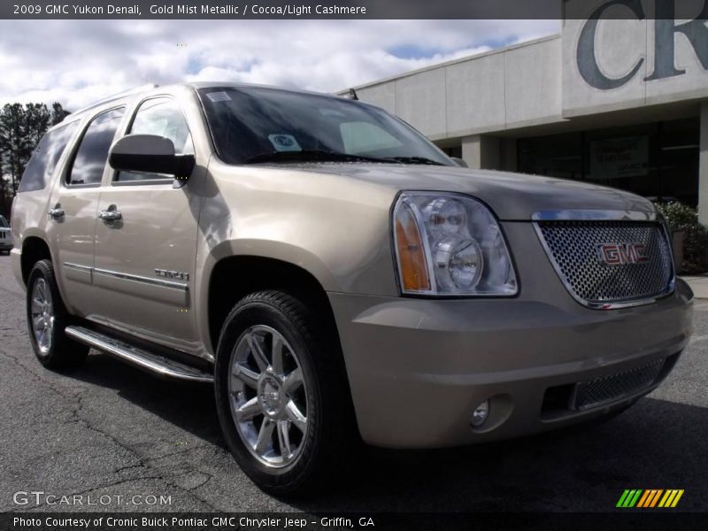 Gold Mist Metallic / Cocoa/Light Cashmere 2009 GMC Yukon Denali