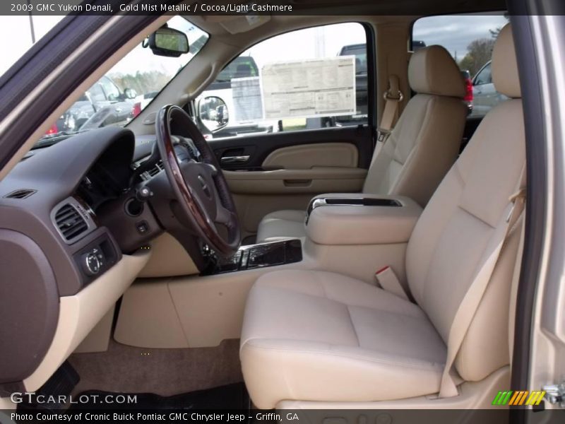 Gold Mist Metallic / Cocoa/Light Cashmere 2009 GMC Yukon Denali