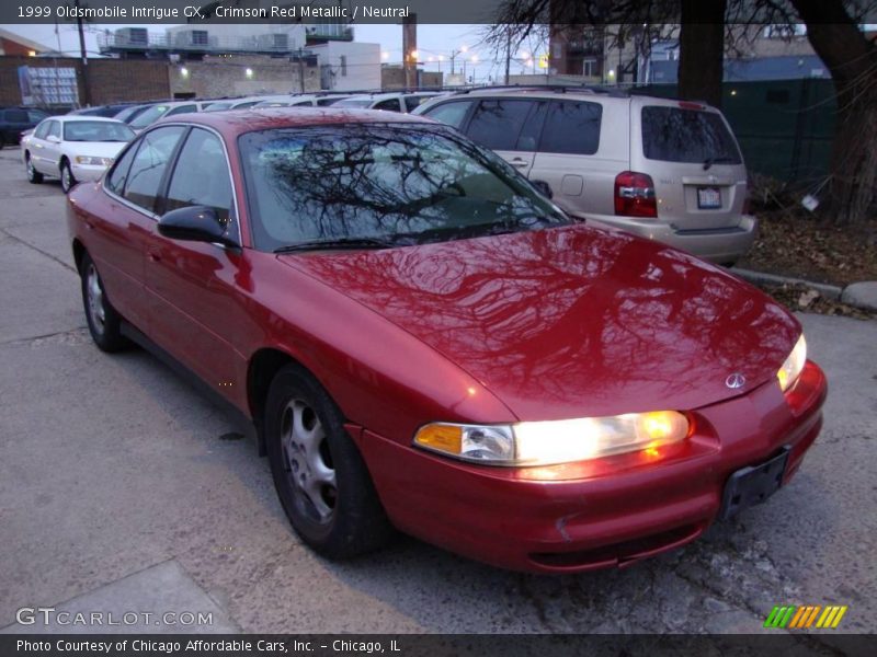 Crimson Red Metallic / Neutral 1999 Oldsmobile Intrigue GX