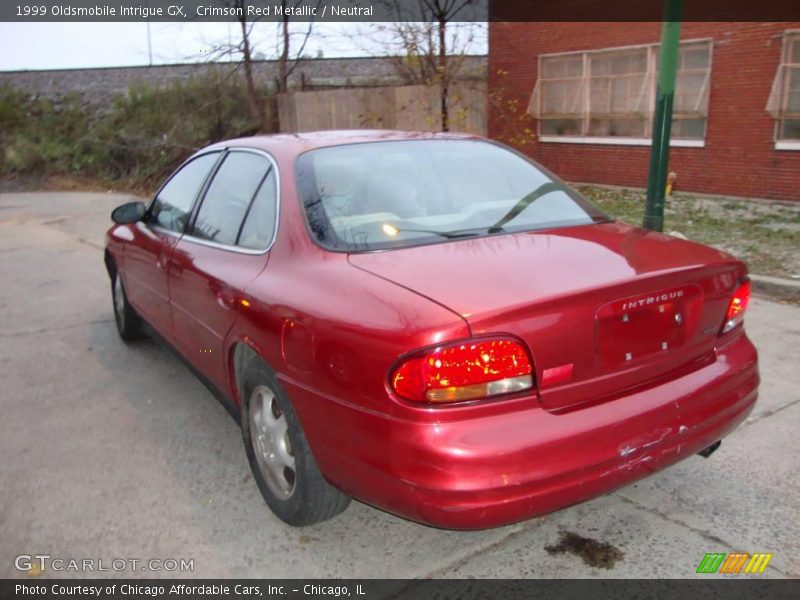Crimson Red Metallic / Neutral 1999 Oldsmobile Intrigue GX