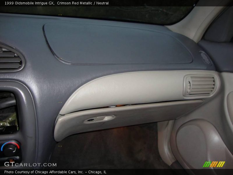 Crimson Red Metallic / Neutral 1999 Oldsmobile Intrigue GX