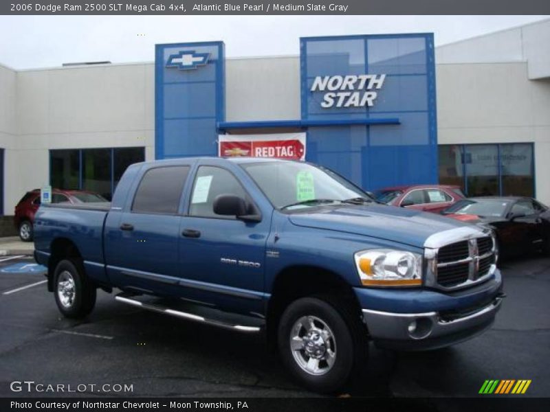 Atlantic Blue Pearl / Medium Slate Gray 2006 Dodge Ram 2500 SLT Mega Cab 4x4