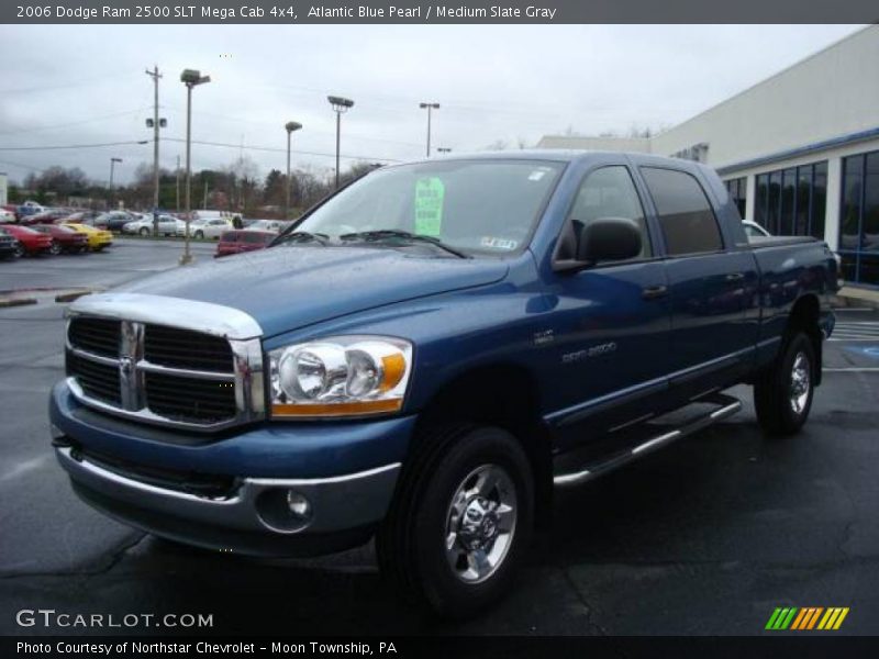 Atlantic Blue Pearl / Medium Slate Gray 2006 Dodge Ram 2500 SLT Mega Cab 4x4