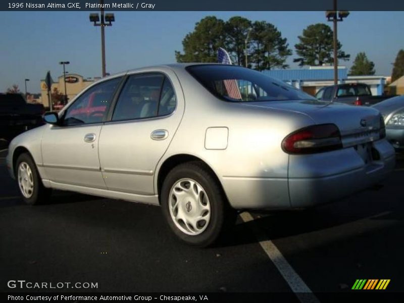 Platinum Metallic / Gray 1996 Nissan Altima GXE