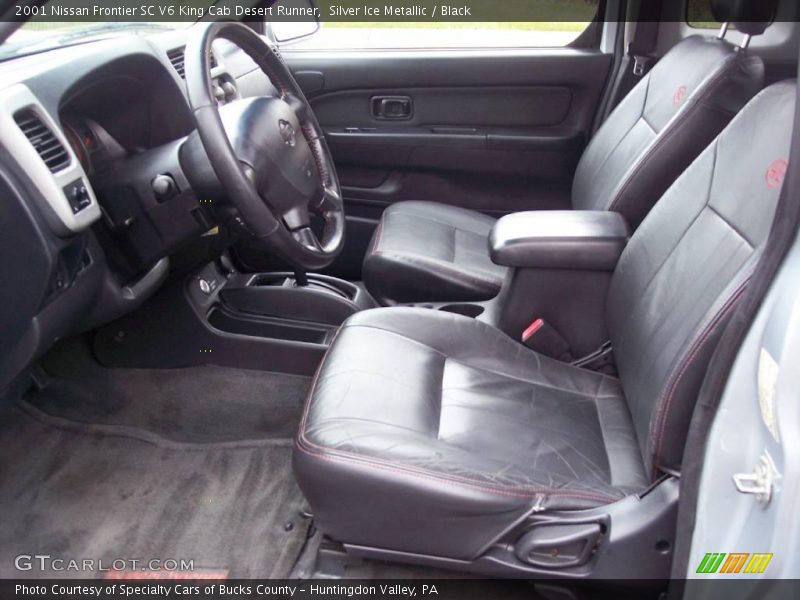 Silver Ice Metallic / Black 2001 Nissan Frontier SC V6 King Cab Desert Runner