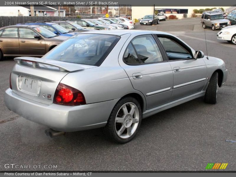 Molten Silver / SE-R Black/Silver 2004 Nissan Sentra SE-R Spec V