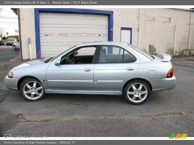 Molten Silver / SE-R Black/Silver 2004 Nissan Sentra SE-R Spec V