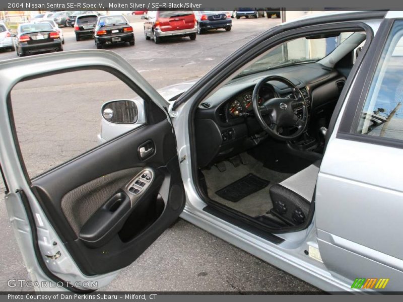 Molten Silver / SE-R Black/Silver 2004 Nissan Sentra SE-R Spec V