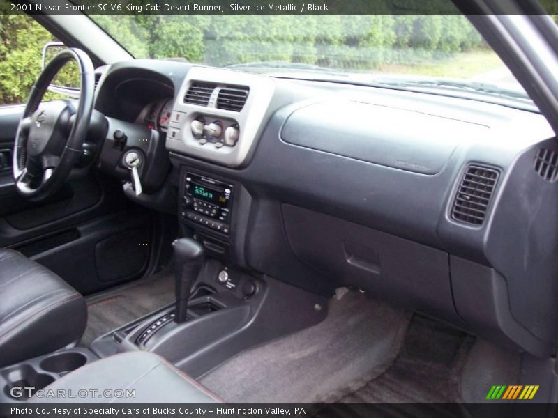 Silver Ice Metallic / Black 2001 Nissan Frontier SC V6 King Cab Desert Runner