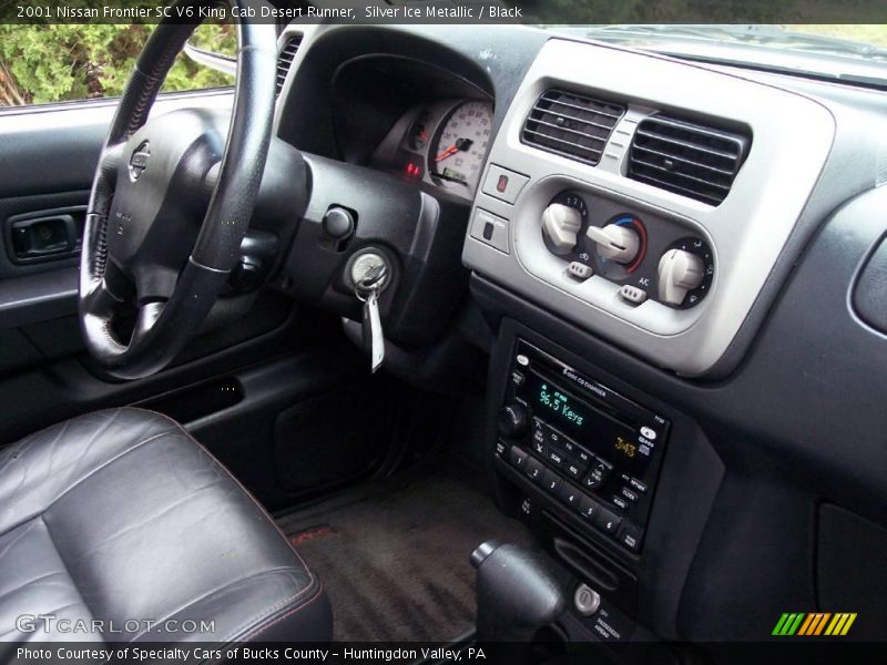 Silver Ice Metallic / Black 2001 Nissan Frontier SC V6 King Cab Desert Runner
