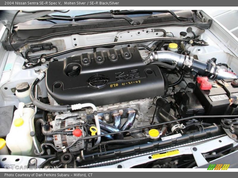 Molten Silver / SE-R Black/Silver 2004 Nissan Sentra SE-R Spec V