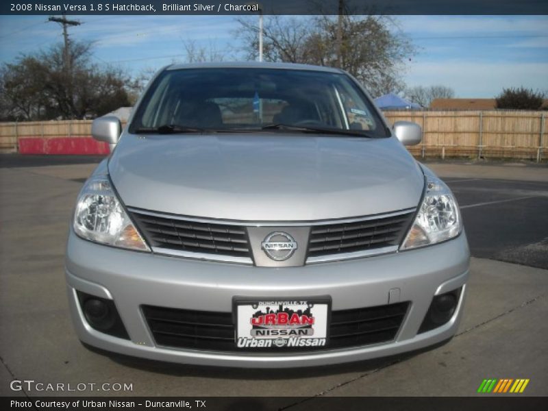 Brilliant Silver / Charcoal 2008 Nissan Versa 1.8 S Hatchback