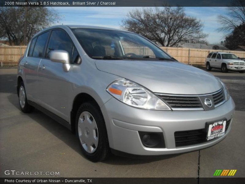 Brilliant Silver / Charcoal 2008 Nissan Versa 1.8 S Hatchback