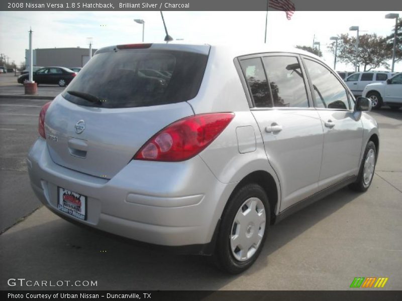 Brilliant Silver / Charcoal 2008 Nissan Versa 1.8 S Hatchback