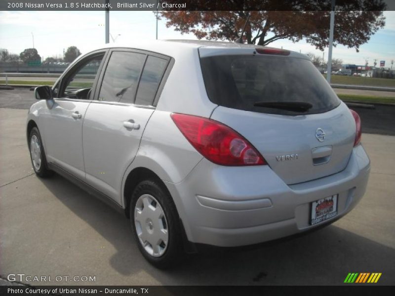 Brilliant Silver / Charcoal 2008 Nissan Versa 1.8 S Hatchback