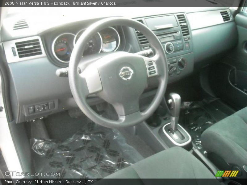 Brilliant Silver / Charcoal 2008 Nissan Versa 1.8 S Hatchback