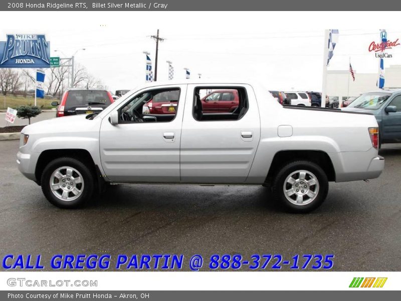 Billet Silver Metallic / Gray 2008 Honda Ridgeline RTS