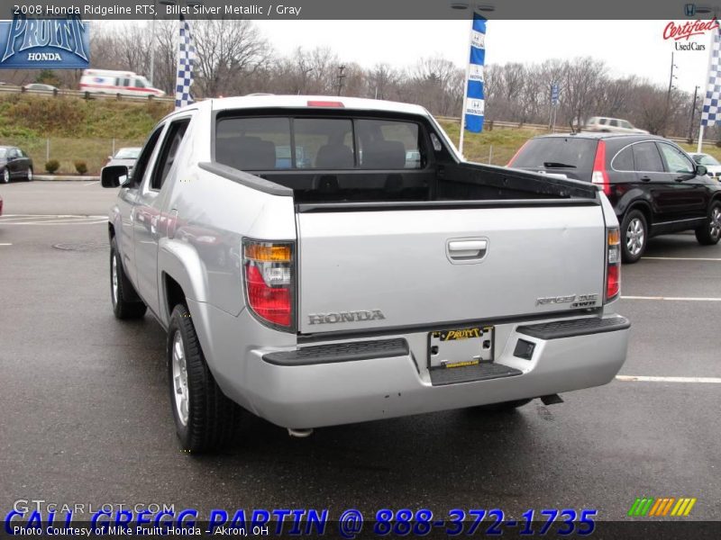 Billet Silver Metallic / Gray 2008 Honda Ridgeline RTS