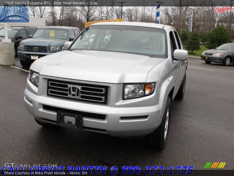 Billet Silver Metallic / Gray 2008 Honda Ridgeline RTS