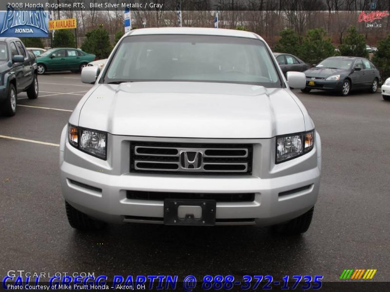 Billet Silver Metallic / Gray 2008 Honda Ridgeline RTS