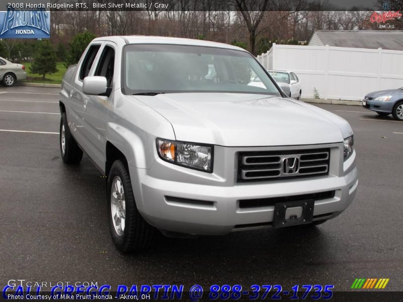 Billet Silver Metallic / Gray 2008 Honda Ridgeline RTS