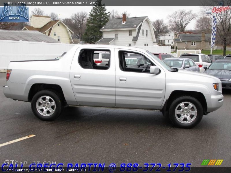 Billet Silver Metallic / Gray 2008 Honda Ridgeline RTS