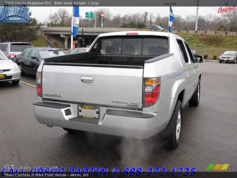 Billet Silver Metallic / Gray 2008 Honda Ridgeline RTS