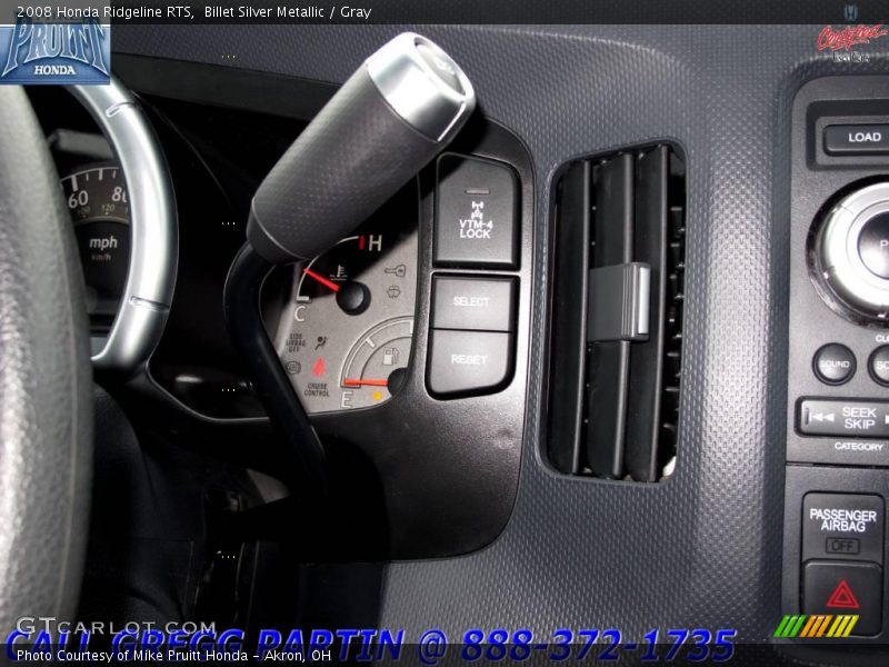 Billet Silver Metallic / Gray 2008 Honda Ridgeline RTS