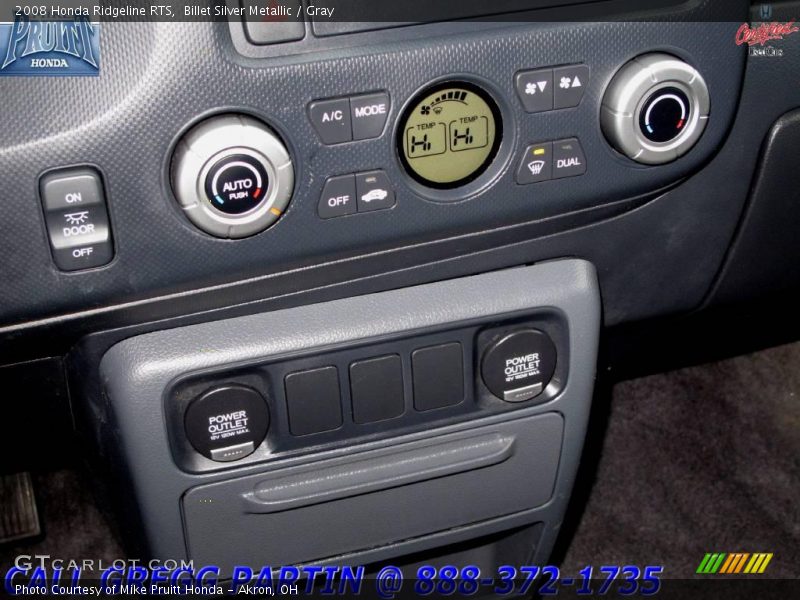 Billet Silver Metallic / Gray 2008 Honda Ridgeline RTS