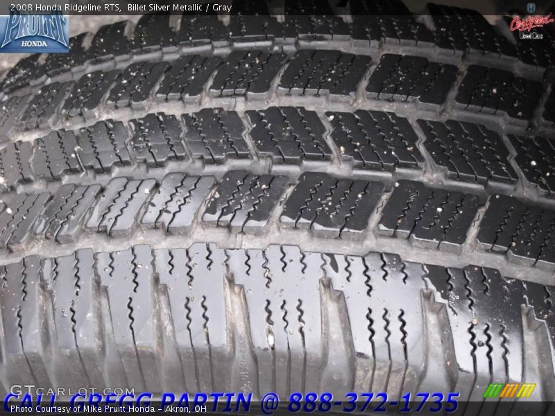 Billet Silver Metallic / Gray 2008 Honda Ridgeline RTS